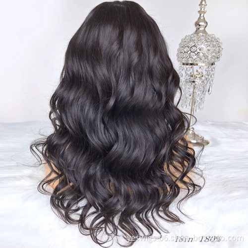 China Front Lace Wig Human Hair Vendor Body Wave Virgin Cuticle Aligned Brazilian Hair Wig Top Selling Human Hair HD Lace Wig
